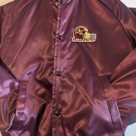 vintage chalk line Washington Redskins satin bomber jacket - Picture 3 of 8